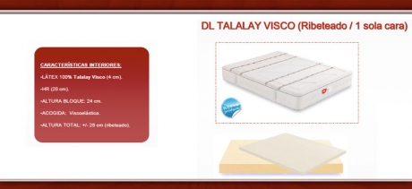 DL TALALAY VISCO (Ribeteado / 1 sola cara)